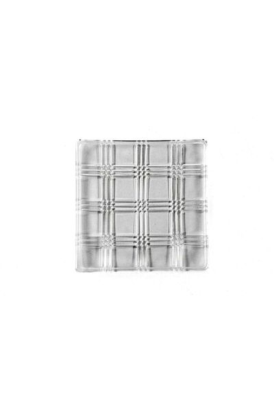 Mikasa Moor Square Stripe 6-Piece Glass Plate 17x17x2 cm