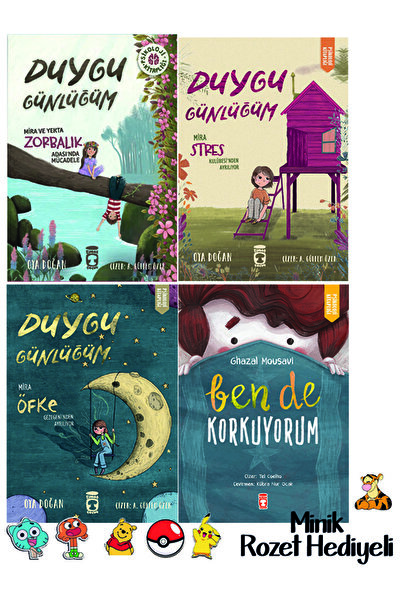 Timaş Çocuk 2. 3. Sınıf Okuma Seti 4 Kitap Duygu Günlüğüm Serisi ve Ben de Ko...