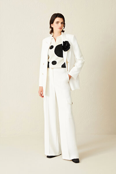 Jus De Pommes EKRU KADIN CEKET PANTOLON TAKIM