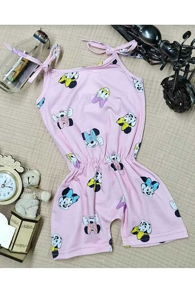 BUUFUU Summer Digital printed suspenders girls cocuk jumpsuit dress