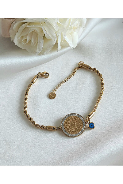 Accessories Burgu Model Çeyrekli Çelik Bileklik