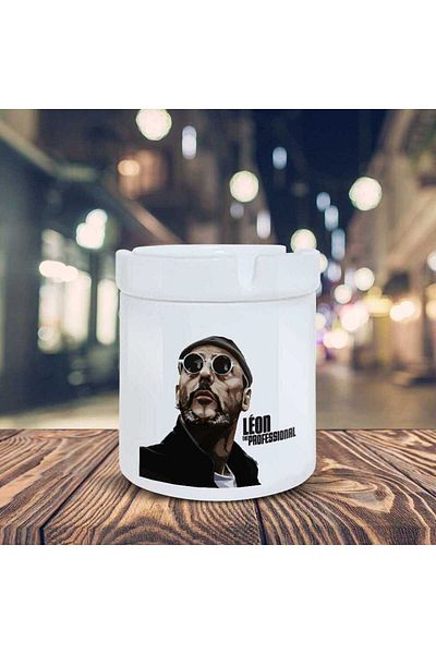 HobiShop Τασάκι Love Power Leon Printed Ashtray K-44