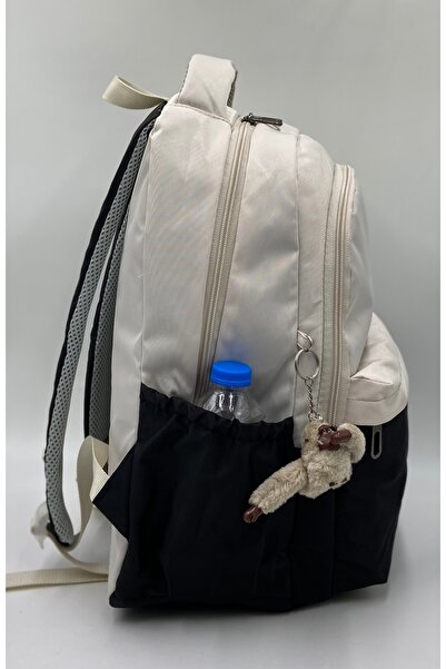 Bevitton Waterproof Unixes Beige-Black Daily School Backpack 34100