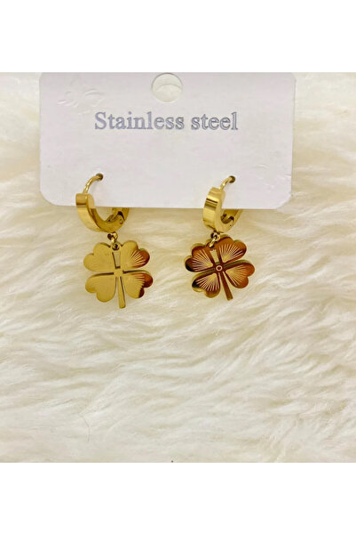 Accessories Küçük Boy Yonca Model Küpe