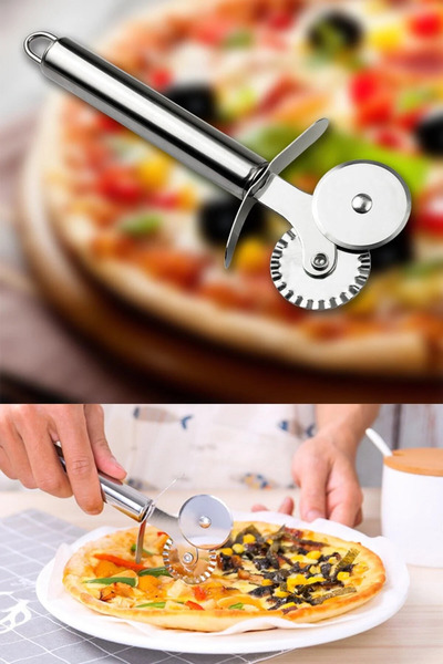 SAVORYHOME 6 Parça Hamur Açma Seti | Silikon Hamur Açma Matı & Hamur Spatulası & Pizza Kesici & 3'lü Dekoratör