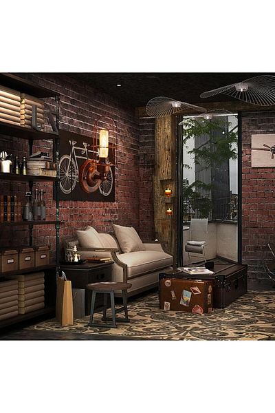 RİOLİGHT COPPER ANTIQUED RETRO1, VINTAGE1, RUSTIC1 1XE27 SINGLE METAL CAGE WALL SCONCE WITH SOCKET