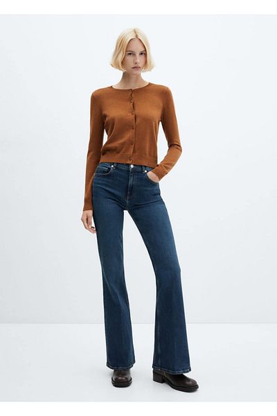 MANGO Woman Cardigan din bumbac cu nasturi