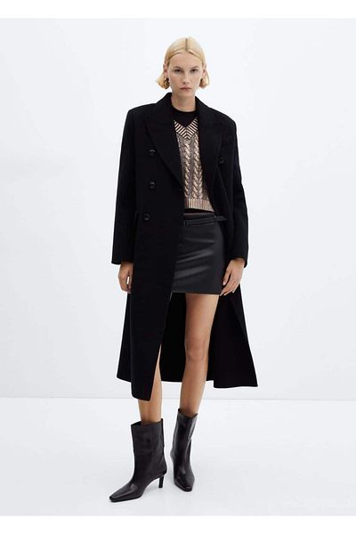 MANGO Woman Foil V-Neck Sweater