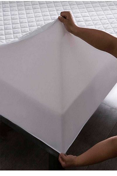 AYHOME Quilted Fitted 100% Water Liquid Proof Cotton Mattress Protector Quilted Mattress Mattress Double