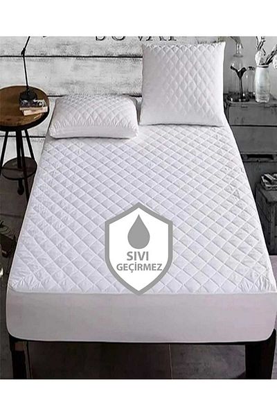 AYHOME Quilted Fitted 100% Water Liquid Proof Cotton Mattress Protector Quilted Mattress Mattress Double