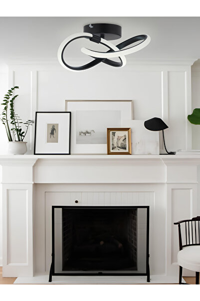 burenze Modern Avize Bumerang Led Avize Siyah