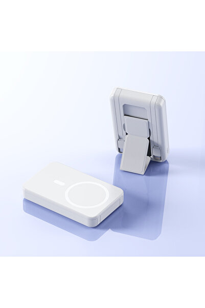 Dexmon 10.000 mAh Manyetik Standlı Kablosuz Magsafe Powerbank PD 22.5W HızlıŞ...