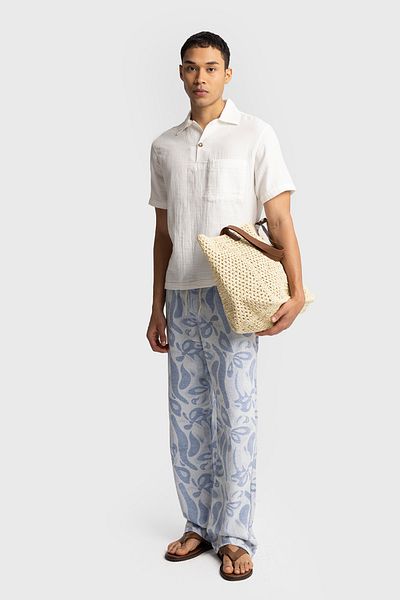 GIESTO Wrinkled Look SHORT SLEEVE SHIRT