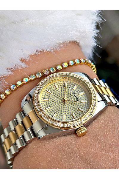 Navimarine Gold Color Steel Cord Women's Wristwatch