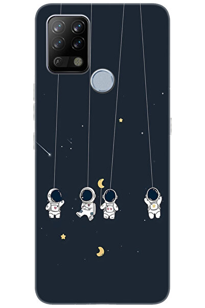 TECNO Pova (LD7) Uyumlu Kılıf Desen Baskılı Silikon Astronot STK:663 CP-4fV1sZw
