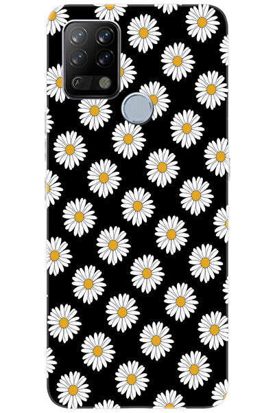 TECNO Pova (LD7) Uyumlu Kılıf Desen Baskılı Silikon Papatya Serisi STK:634 CP-mW3txlz