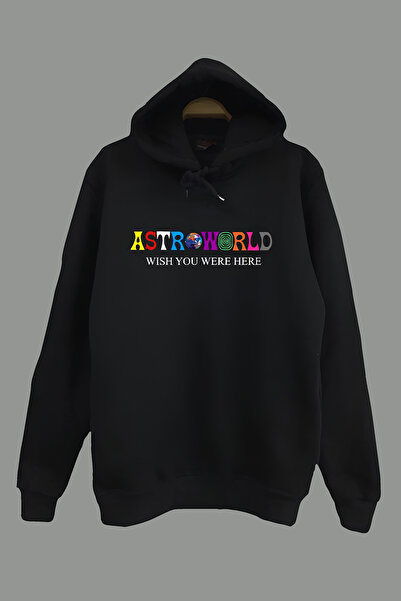 Adrift Travis Scott Astroworld majica sa kapuljačom i printom