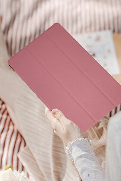 Fuchsia Galaxy Tab S9 FE 10.9 inç Uyumlu Fuchsia İntelligent Standlı 1-1 Kılıf