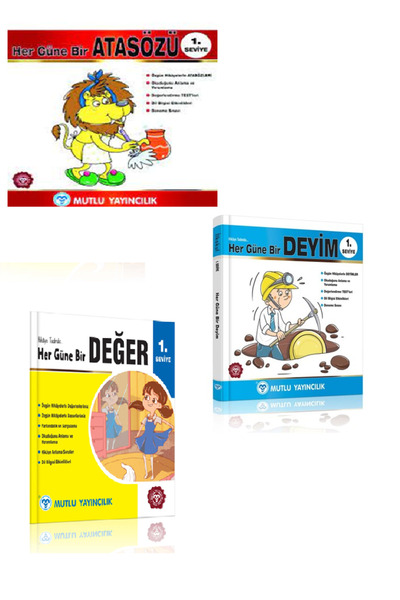 Kollektif Mutlu Her Güne Bir Deyim + Atasözü + Değer 1. Seviye Set