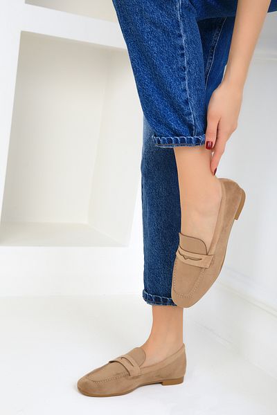 SOHO Γυναικείες μπαλαρίνες Mink Suede 18931