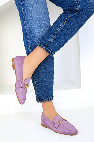 SOHO Lila Süet Kadın Loafer Ayakkabı 18930