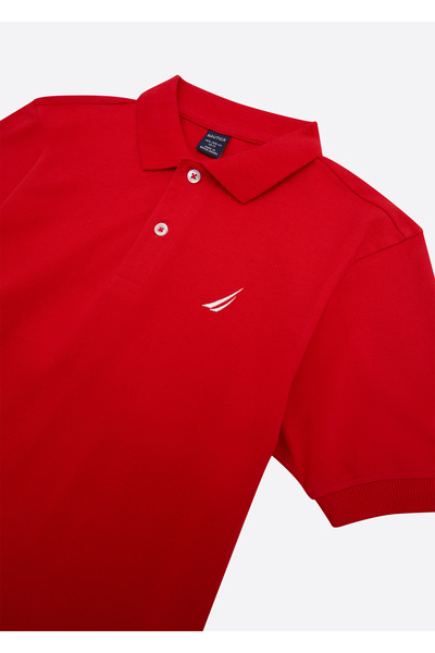 Nautica Red Boy's Polo Neck T-Shirt N3JI0700