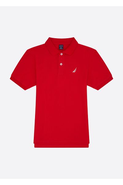 Nautica Red Boy's Polo Neck T-Shirt N3JI0700