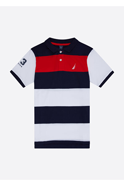 Nautica Navy Blue Boy's Polo Collar T-Shirt N3JI0698