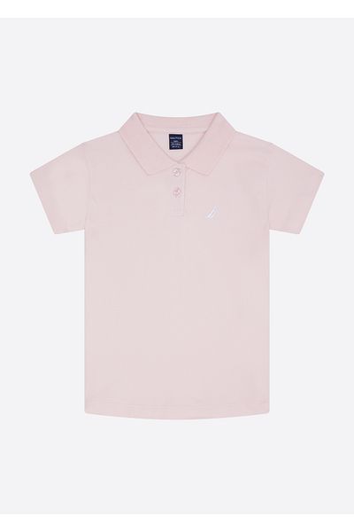 Nautica Pink Girl's Polo Neck T-Shirt N4JI0757