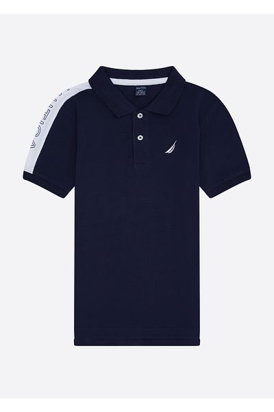 Nautica Navy Blue Boy's Polo Collar T-Shirt N3JI0724