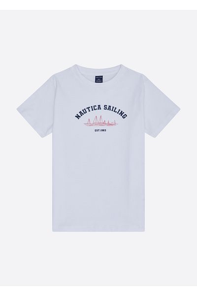 Nautica White Girl's T-Shirt N4JI0755
