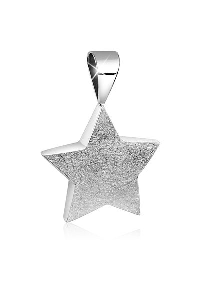 Nenalina Anhänger Stern Charm Astro Mat Basic Halsette 925 Gümüş