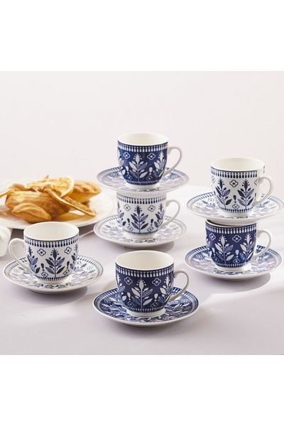 Karaca Peyker Kaffeetassen 6 Kişilik Set, 85 ml