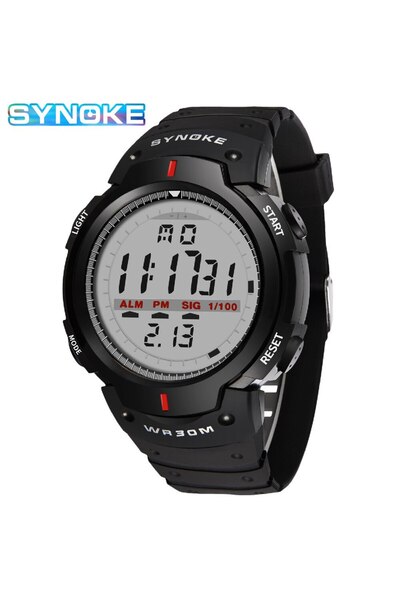 Choice SYNOKE Sports Digital Wristwatch Waterproof, Luminous, Shock Resistant, Large Screen, Rubber Band