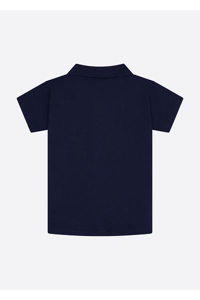Nautica Navy Blue Girl's Polo Collar T-Shirt N4JI0757
