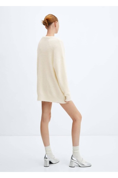 MANGO Woman Strickjacke mit V-Ausschnitt