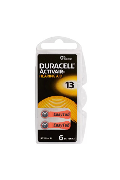Duracell Activair 13 Kulaklık Pili 6lı Blister