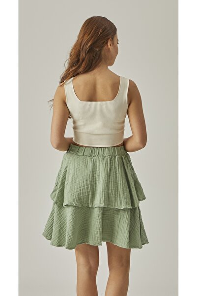 MUTİR МУСЛІНОВА СПІДНИЦЯ З ВОЛАНАМИ ТА ГУМОВИМИ РЕБРАМИ