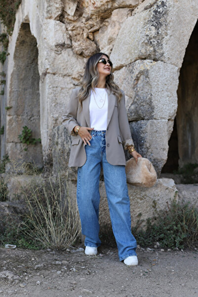 bytugcekaya Yeşil Orjin Marka İki Düğme Blazer