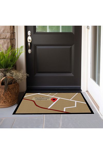 menesahome You Have Reached Your Goal Decorative Digital Print Door Mat