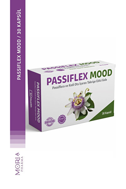 PASSİFLEX MOOD PASSİFLORA VE KEDİ OTU İÇEREN TAKVİYE EDİCİ GIDA 30 KAPSÜL
