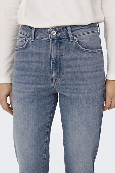 ONLY Women's Onlemily High Waist Regular Cut Jean Trousers15283928 Blue