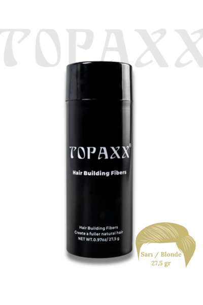 Topaxx Sarı/blonde Saç Kapatıcı Dolgunlaştırıcı Fiber Topik Tozu 27,5gr