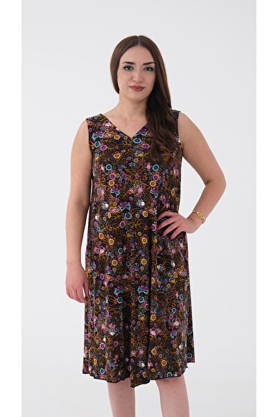 Blues Outlet ROCHIE DE FEMEI CU MÂNECĂ ZEROĂ, CU GÂTUL V, PIETANATĂ - MODEL D...