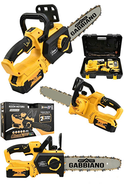 Genel Markalar Alman 598 Vf Bakır Sargılı Çift Akülü Dal Ağaç Bıçkı Kesme Mot...