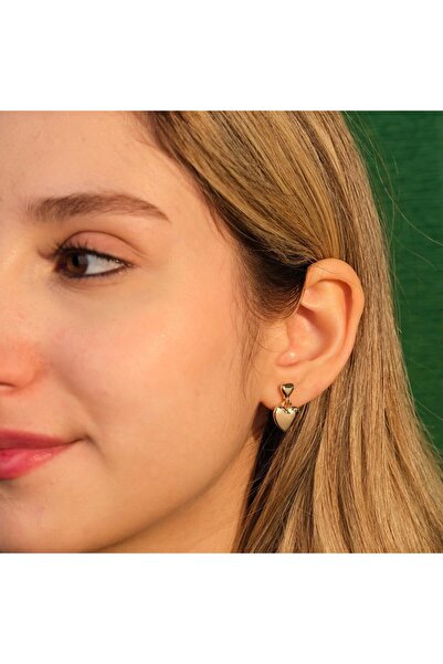 toptanhanem Kalp Tasarım  Çelik Küpe - Stil ve Şıklık Bir Arada | Gold