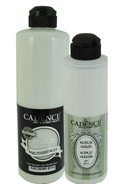 Cadence Multisurfaces H-003 Eskimiş Beyaz 500 ml+ subazlı Mat Vernik 250 ml