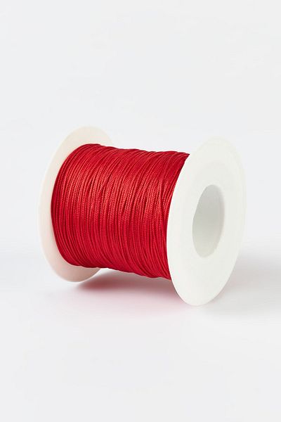 MARCİELO Accessories Red Color Macrame Parachute String 1 mm Jewelry String (1 Coil 100 Meters)