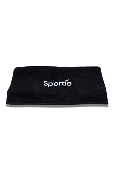 Sportie 100% бавовняний чорний спортивний рушник