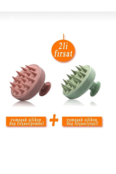 Rose 2 τεμάχια χτένα μασάζ μαλλιών Χτένα ντους Χτένα σιλικόνης